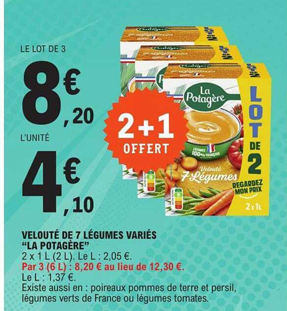 velouté de 7 légumes variés "la potagère"