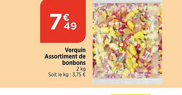 verquin assortiment de bonbons