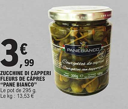 zucchine di capperi fleurs de câpres "pane bianco"