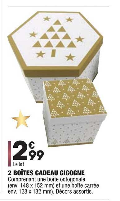 2 boîtes cadeau gigogne le lol