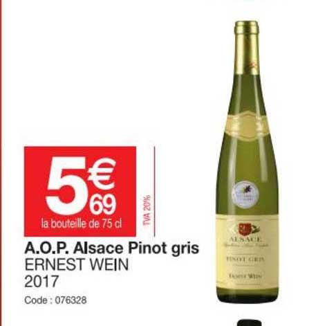 a.o.p. alsace pinot gris ernest wein 2017