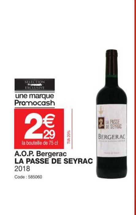 a.o.p. bergerac la passe de seyrac 2018