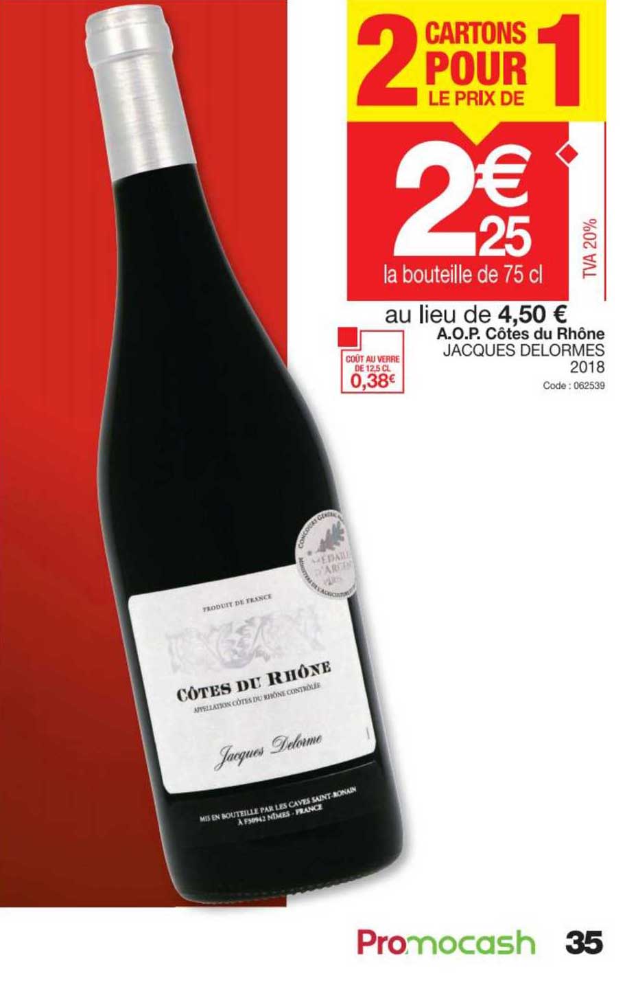 a.o.p. côtes du rhône jacques delormes 2018