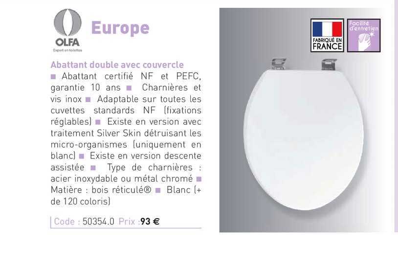 abattant double avec couvercle europe