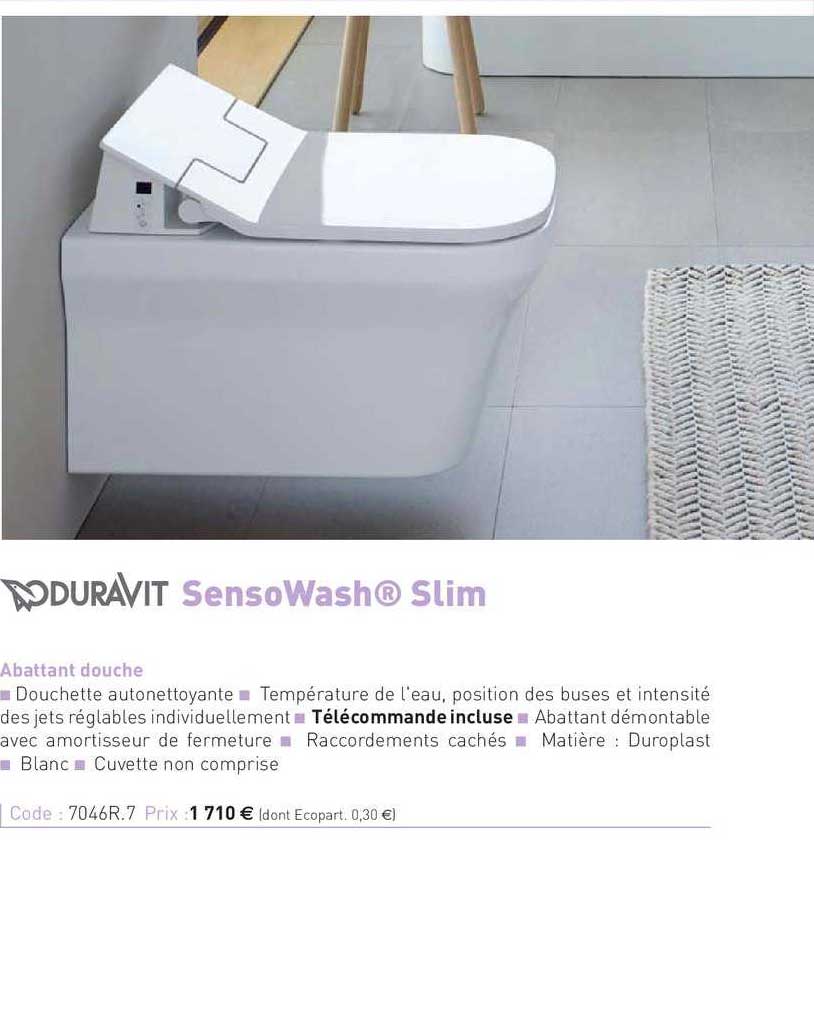abattant douche sensowash slim