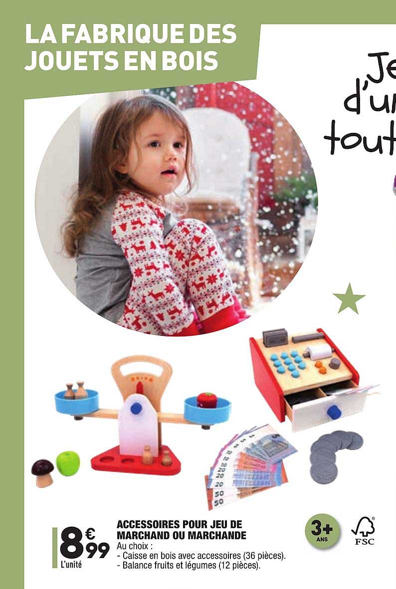 accessoires pour jeu de marchand ou marchande