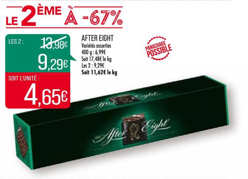after eight le 2ème à -67%