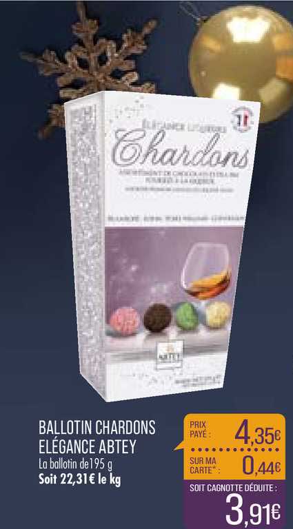 ballotin chardons élégance abtey