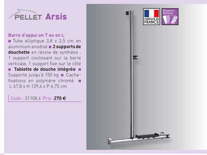 barre d'appui en t ou en l arsis