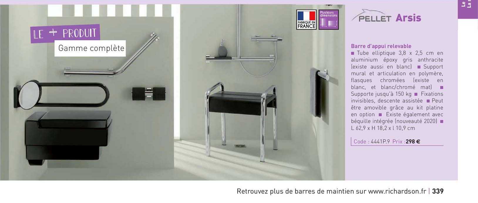 barre d'appui relevable arsis