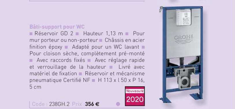 bâti-support pour wc