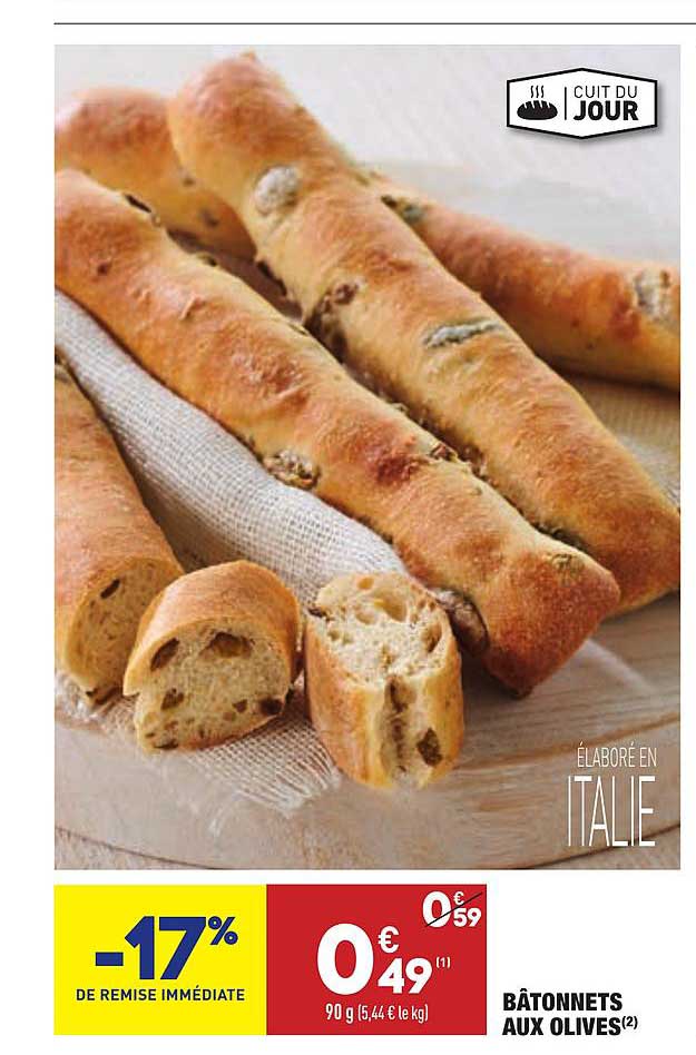 Bâtonnets Aux Olives -17% De Remise Immédiate
