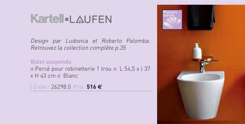 bidet suspendu kartell laufen