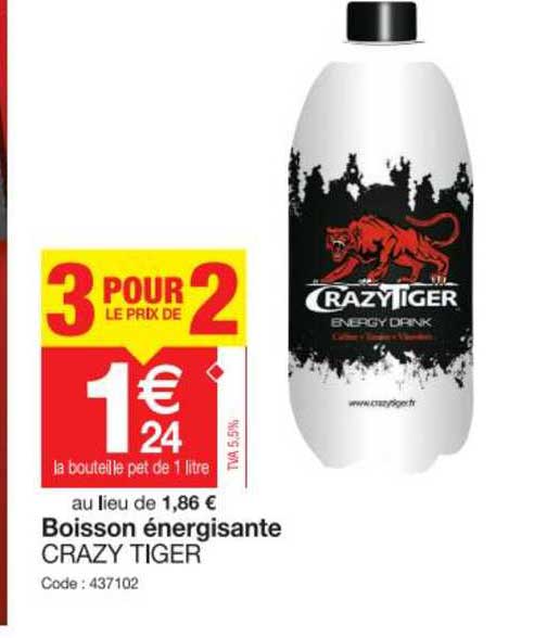 boisson énergisante crazy tiger