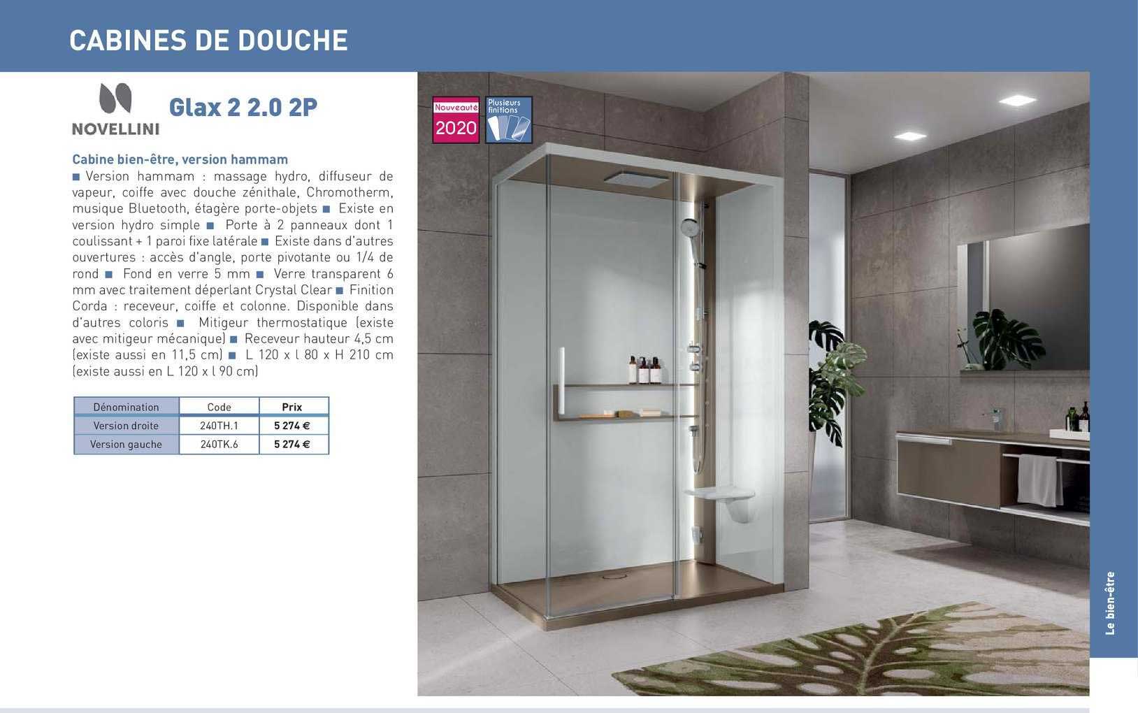 cabine bien-être, version hammam