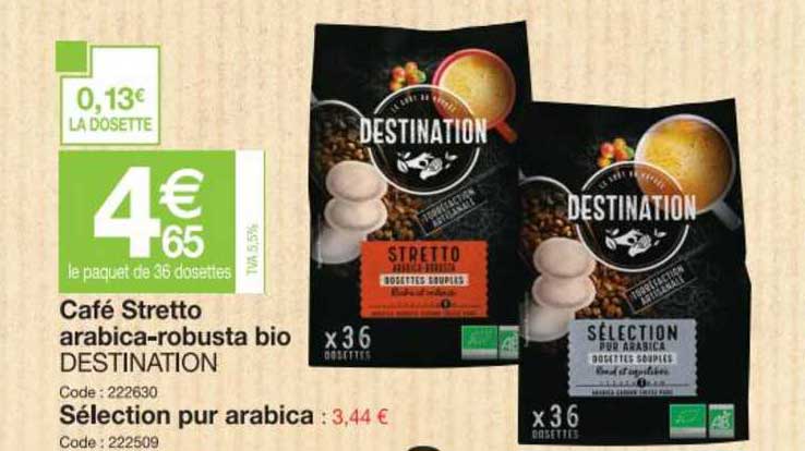 café stretto arabica robusta bio destination