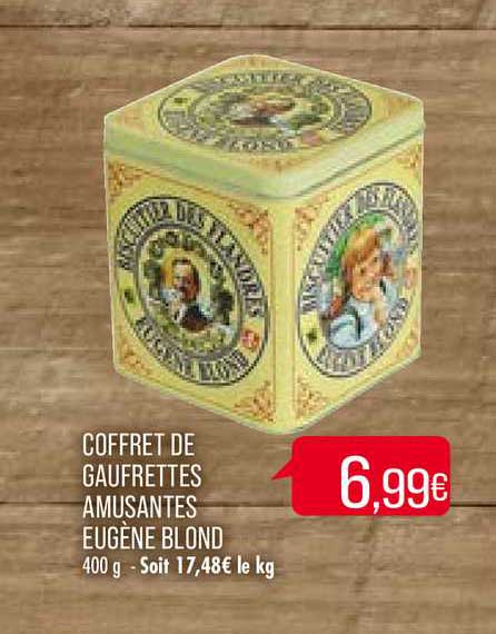 Coffret De Gaufrettes Amusantes Eugène Blond