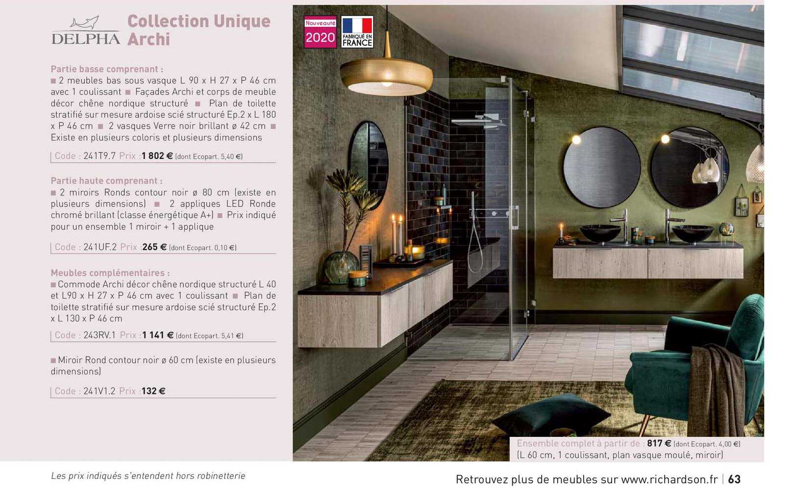 Collection Unique Archi Delpha