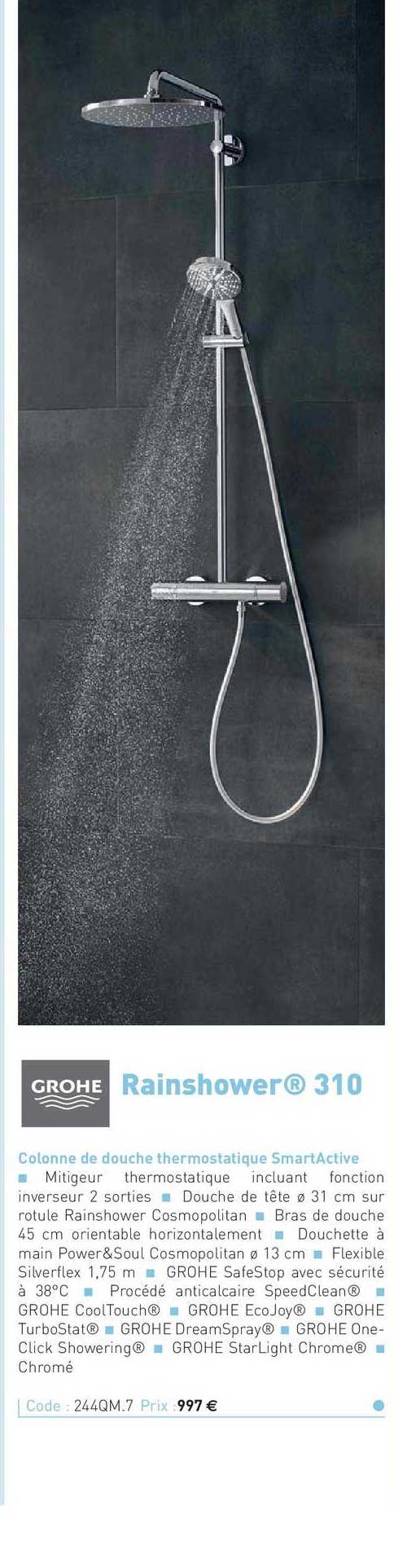 Colonne De Douche Thermostatique Smartactive