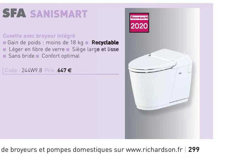 cuvette avec broyeur intégré sanismart