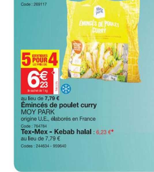 émincés De Poulet Cury Moy Park