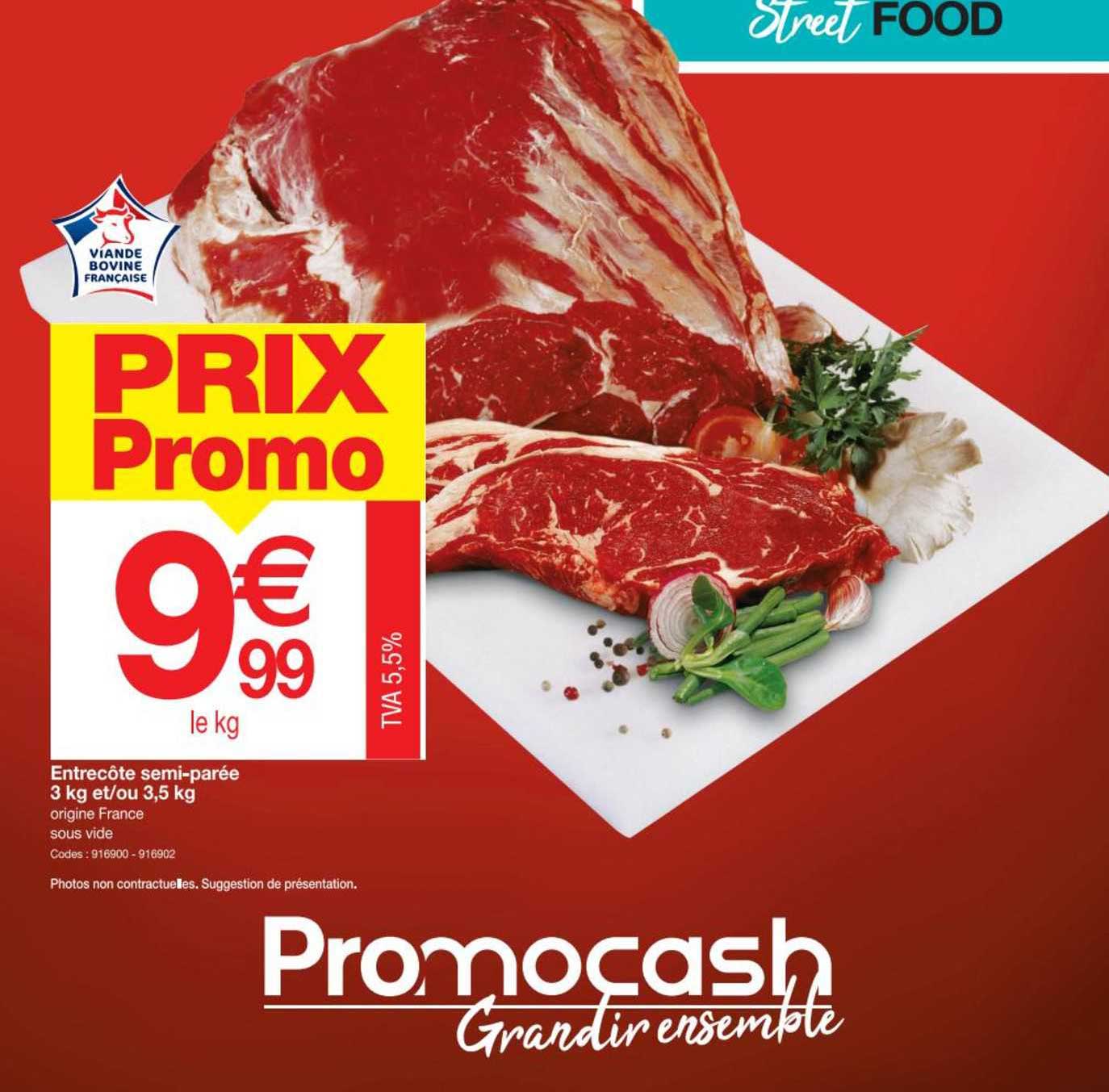 entrecôte semi-parée 3 kg et-ou 3,5 kg