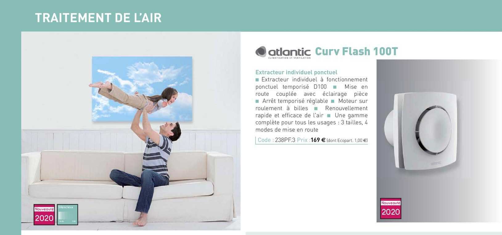 extracteur individuel ponctuel curv flash 100t