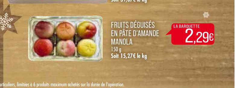 fruits déguisés en pâte d'amande manola