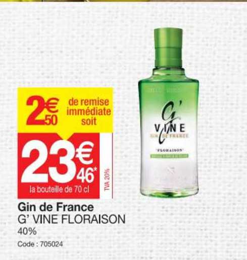 gin de france g' vine floraison