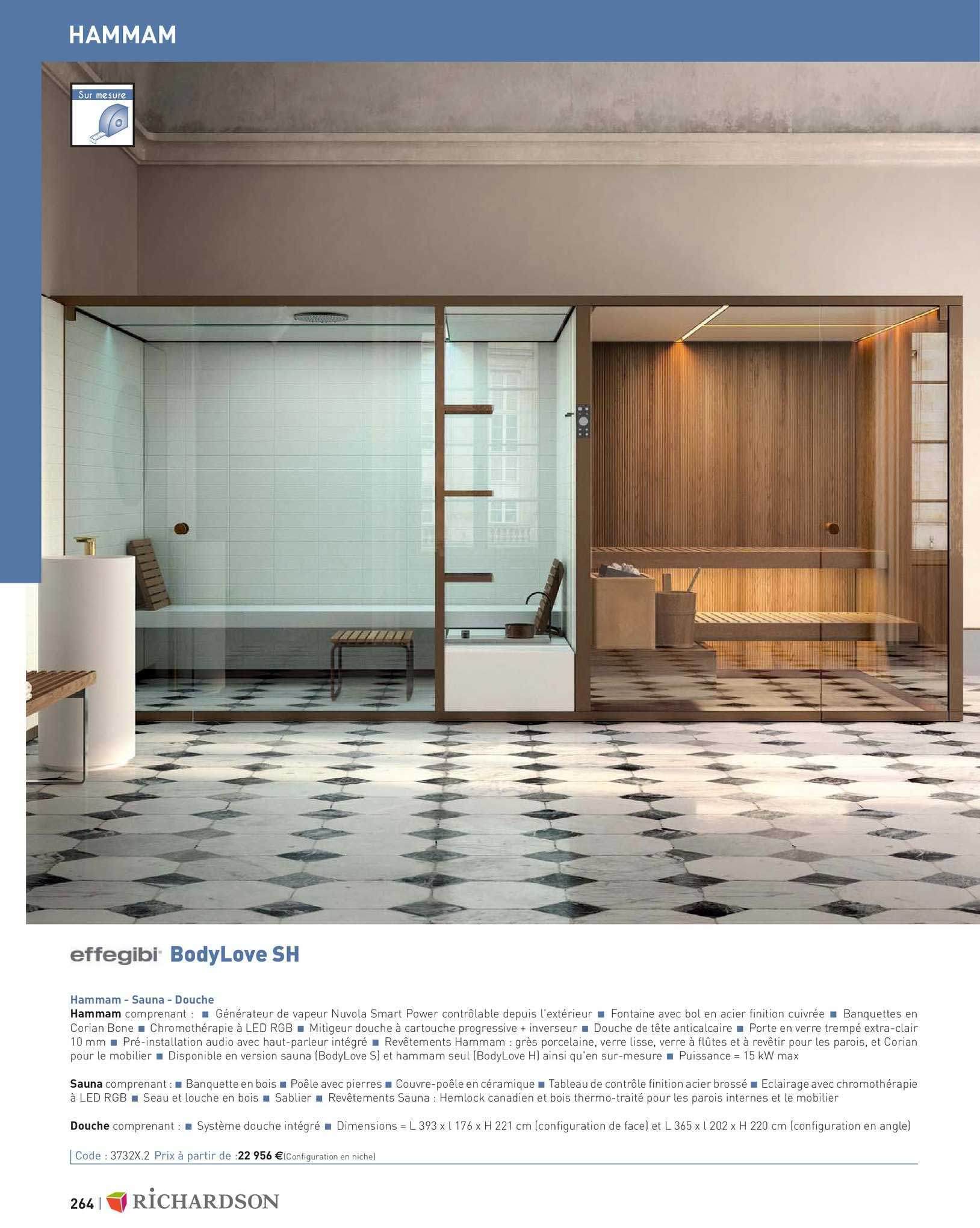 hammam, sauna, douche