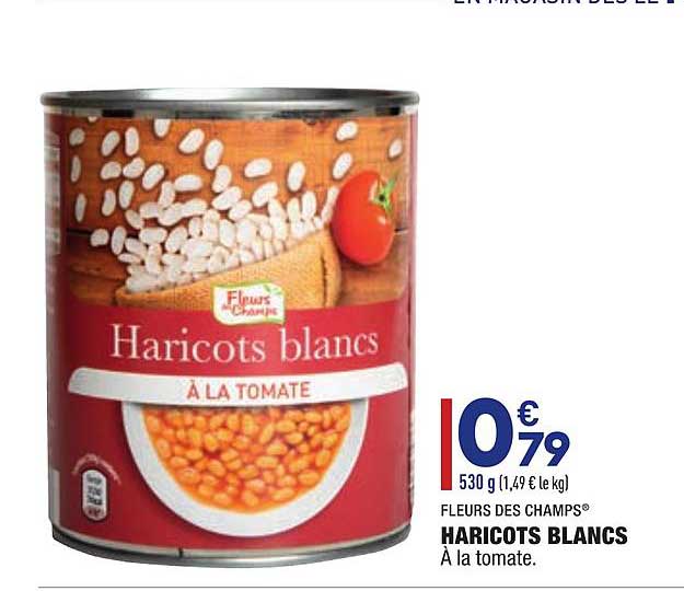 haricots blancs fleurs des champs