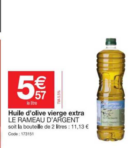 huile d'olive vierge extra le rameau d'argent