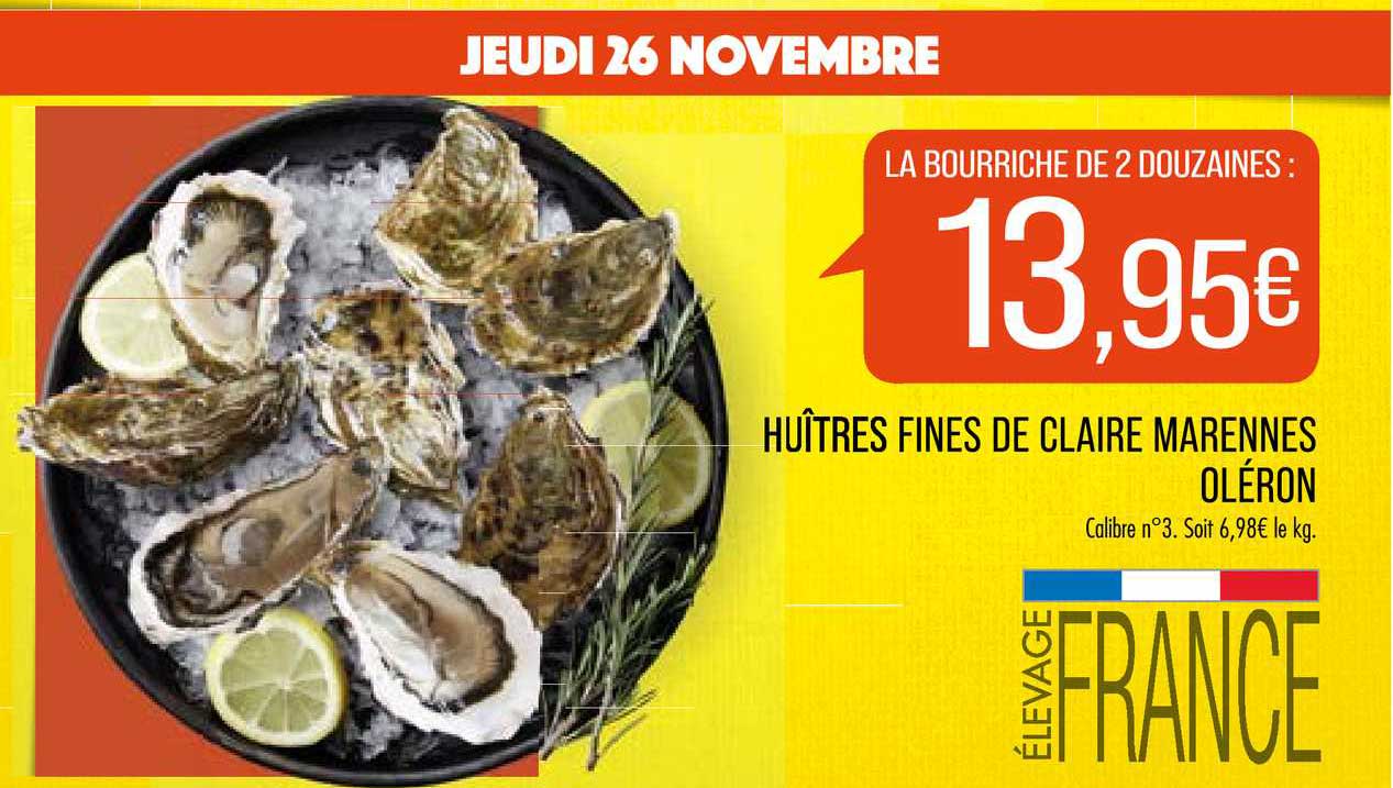 huîtres fines de claire marennes oléron