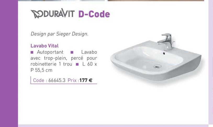 lavabo vital d-code