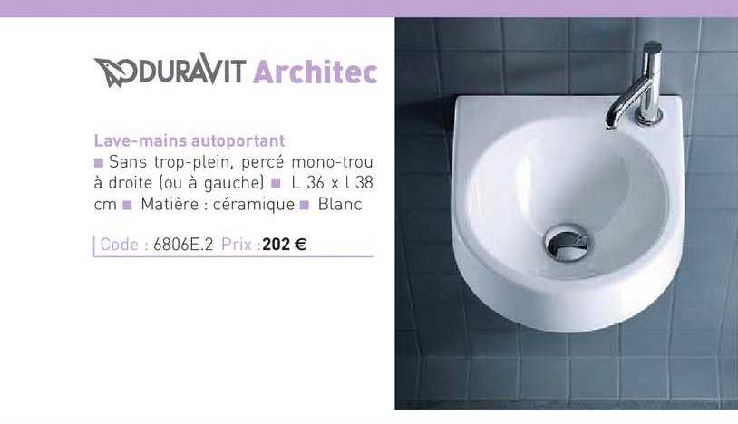 lave-mains autoportant architec