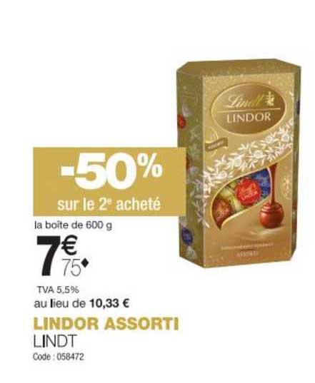 lindor assorti lindt