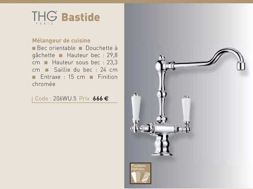 mélangeur de cuisine bastide