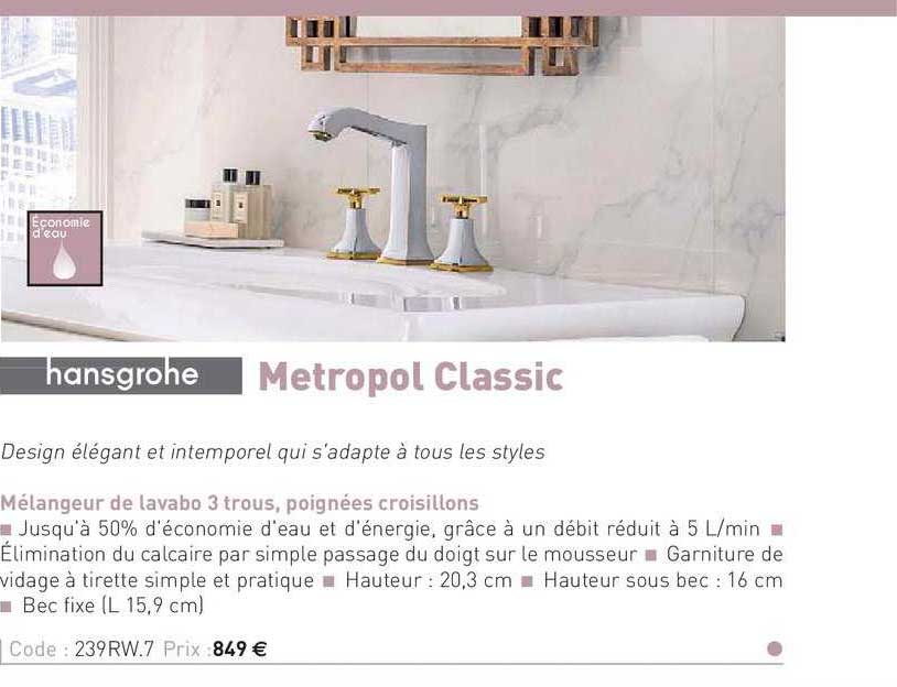 mélangeur de lavabo 3 trous, poignées croisillons