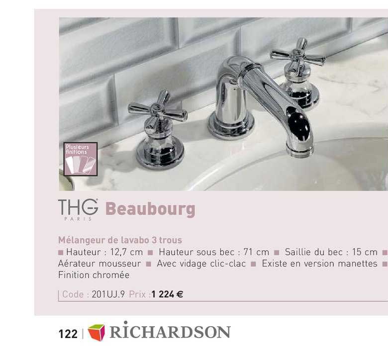 mélangeur de lavabo 3 trous