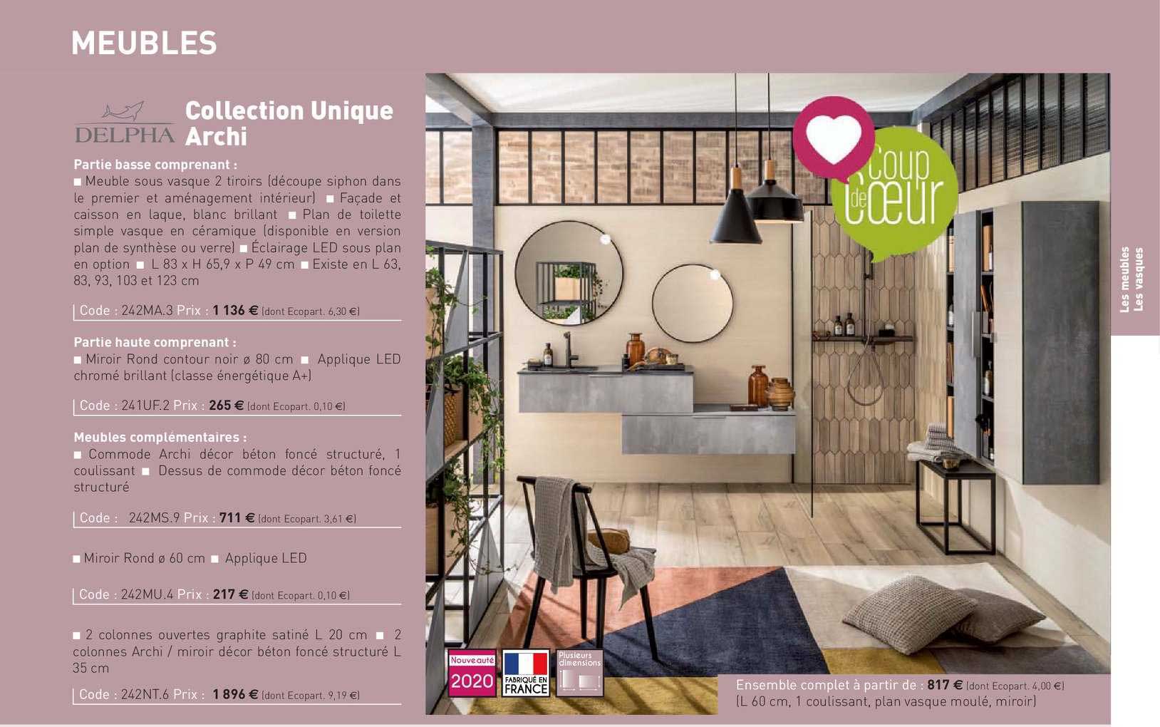 meuble collection unique archi delpha