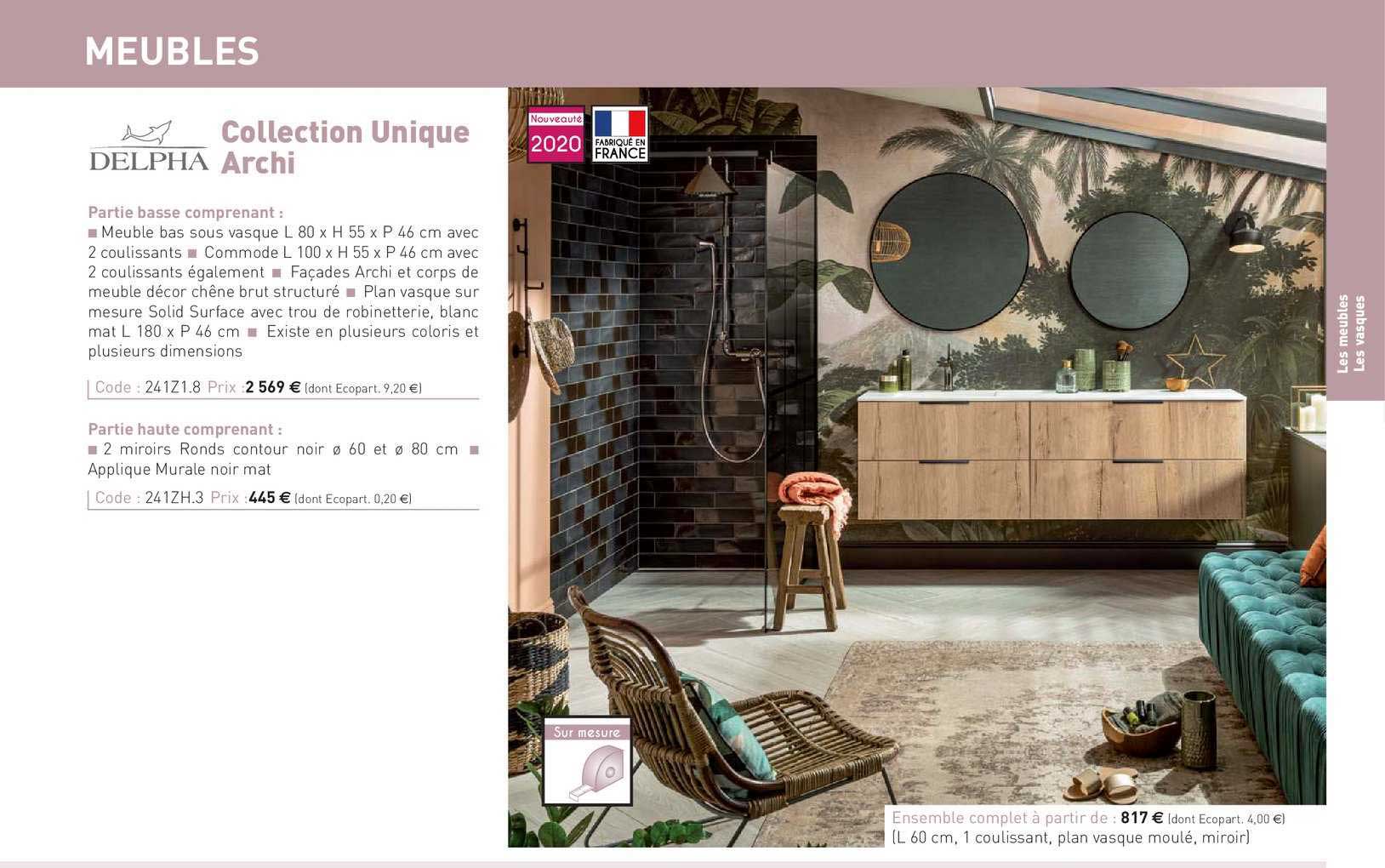 meuble collection unique archi delpha