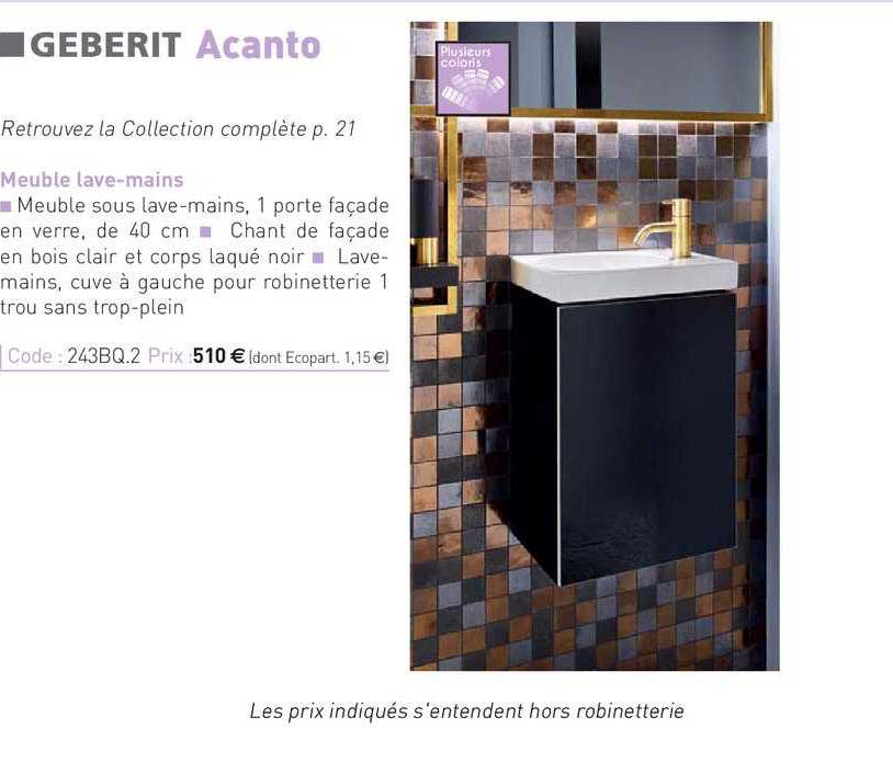 meuble lave-mains acanto