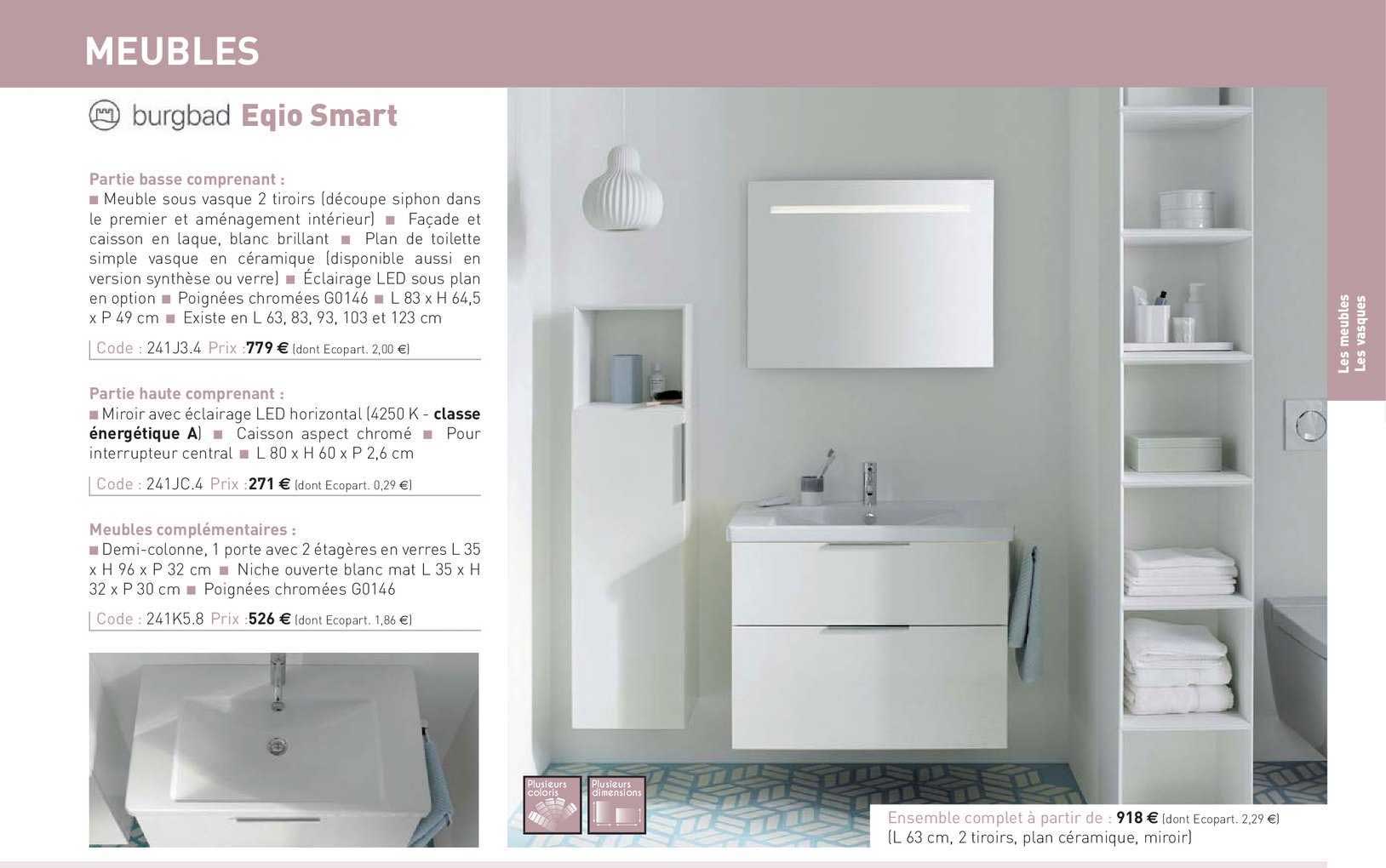 meuble sous vasque, miroir, meuble complémentaires