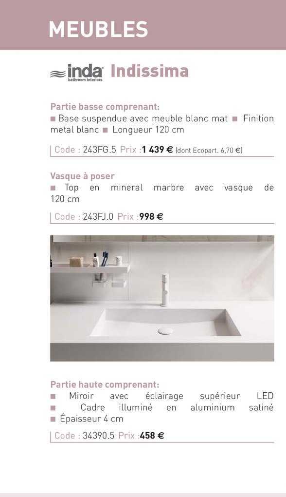 meubles indissima inda