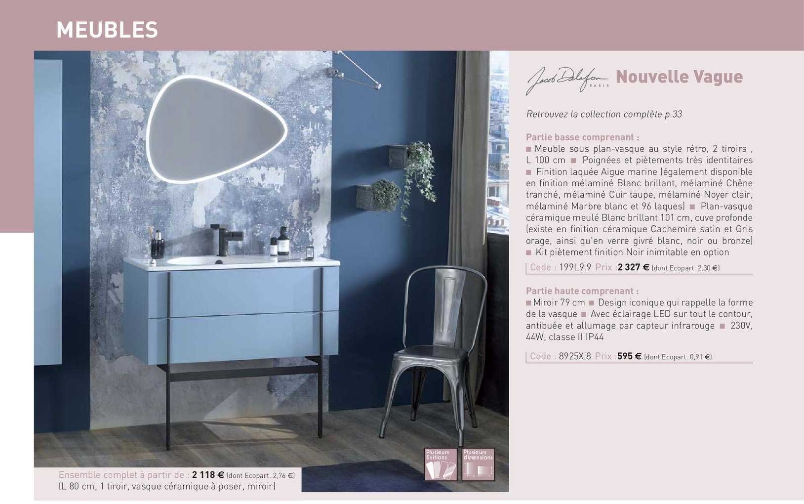 meubles nouvelle vague jacob delafon