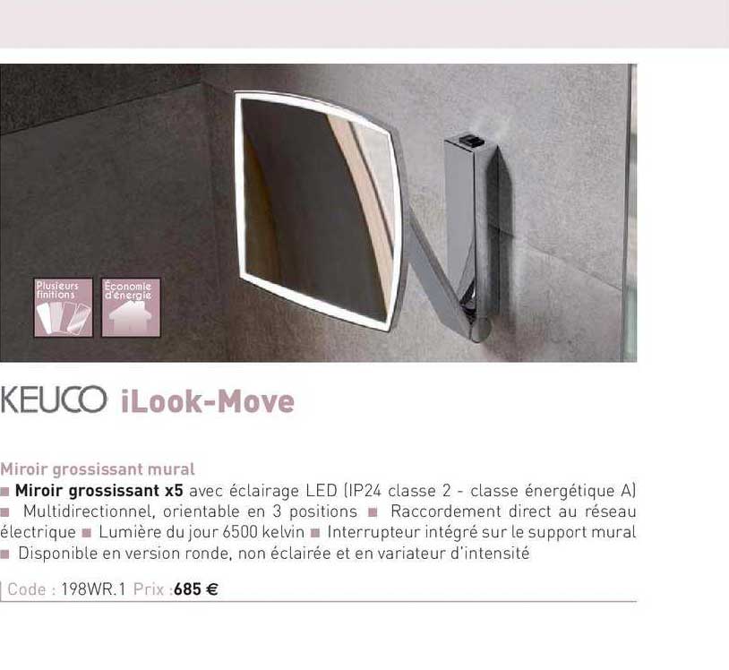 miroir grossissant mural