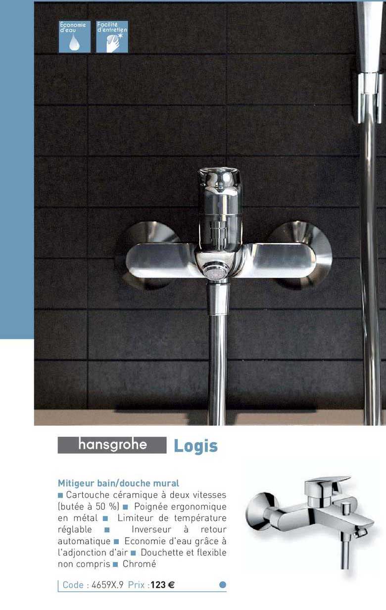 mitigeur bain-douche mural