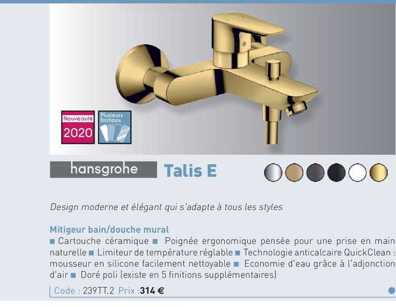 mitigeur bain-douche mural