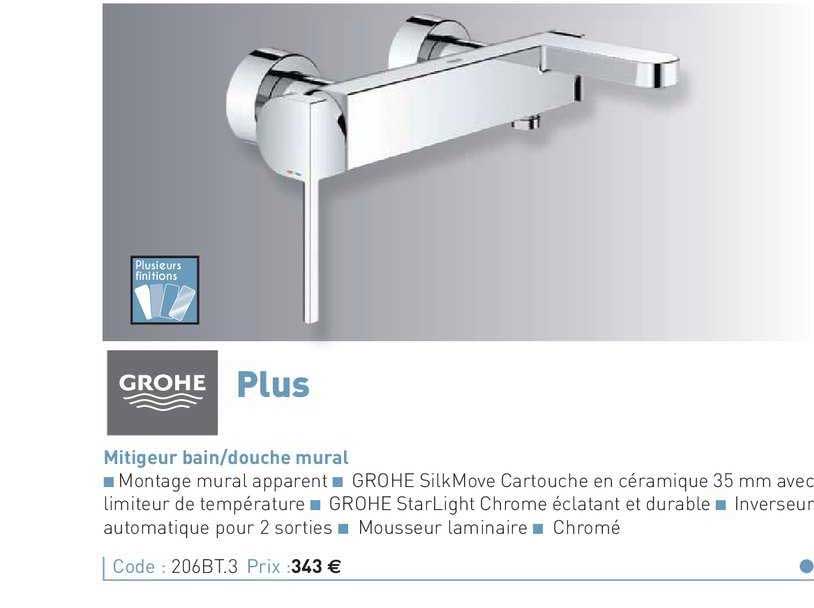 mitigeur bain-douche mural