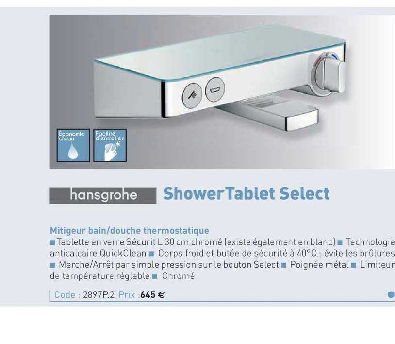mitigeur bain-douche thermostatique
